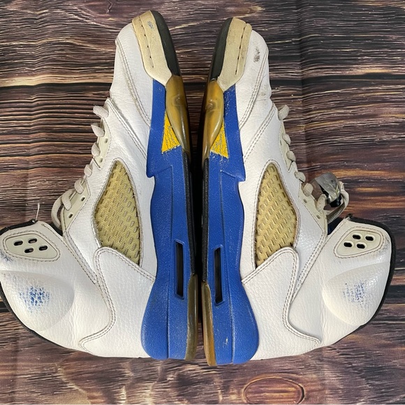 Jordan Shoes Nike Air Jordan 5 V Retro Gs Laney White Blue 23 Size